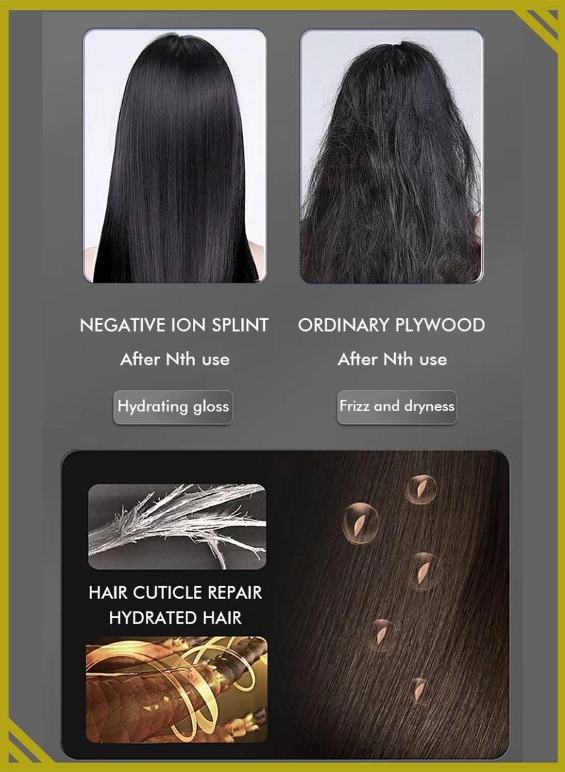 إنزو مكواة فرد الشعر إنزو EN-5186 المصنوعة من الجرافيت والتيتانيوم - مكواة فرد شعر احترافية عالية الحرارة مزودة بشاشة رقمية لتصفيف ناعم وخالٍ من التجعد - Image 5